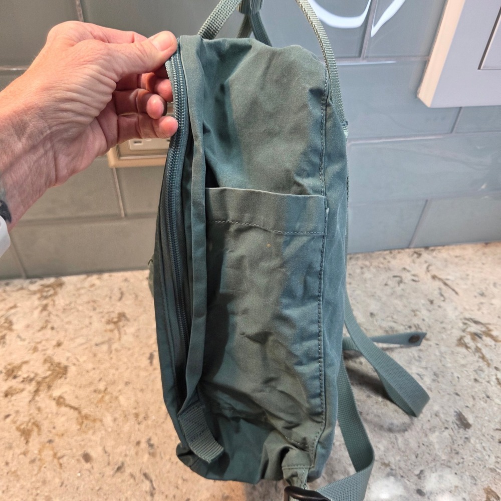 Fjallraven Kanken Classic Backpack Slate Blue Sage Green Everyday Bag Functional - Picture 13 of 16
